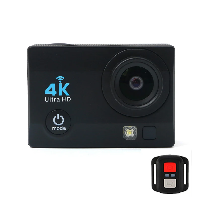 Black Remote Control Gszsmm экшн-камера 1080P Wifi, водонепроницаемая камера для дайвинга, серфинга, езды на велосипеде, мотоцикле, подводной 4 K, Спортивная камера - Цвет: Black Remote Control
