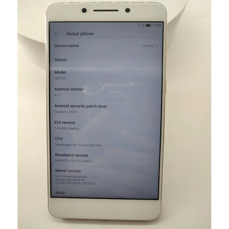 Оригинальный телефон Letv LeEco Le Pro 3 X720 диагональ экрана 5 дюйма стандартная цветовая