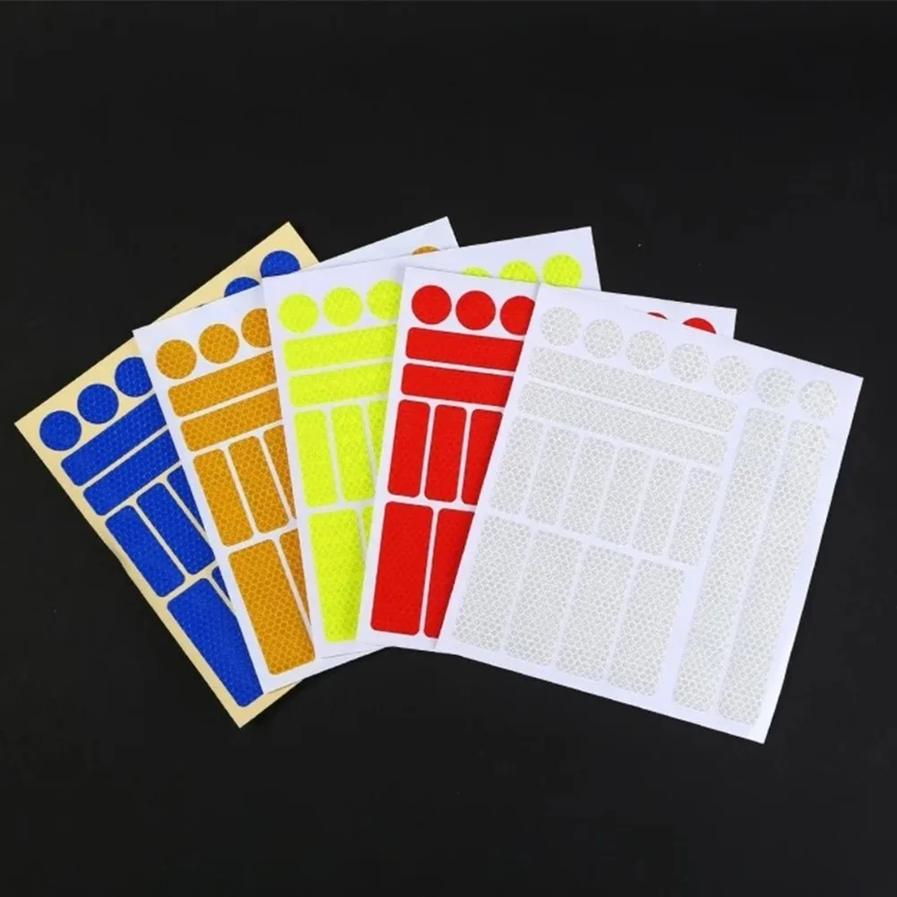 

Honeycomb Reflective Stickers Car Color Decals Motorcycle Truck Riding Safe Driving Reflective Signs Body Sticker Strips