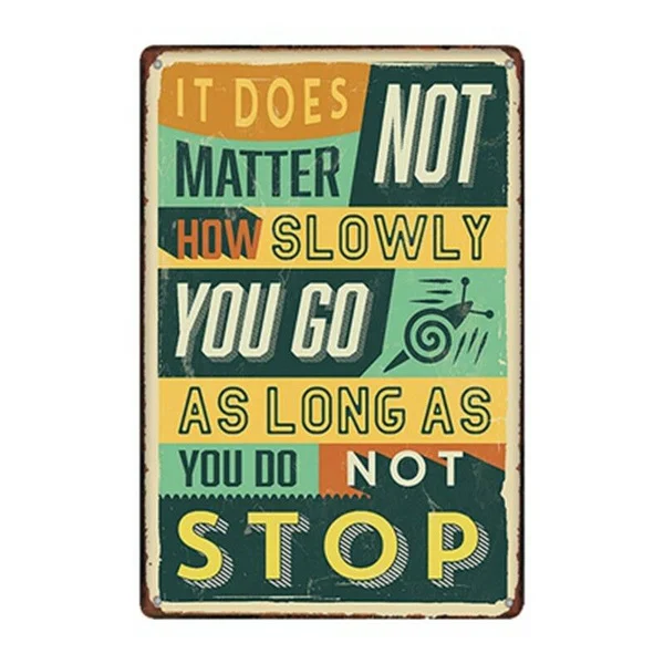 

Metal Tin Sign It Does Not Matter Decor Bar Pub Home Vintage Retro Poster Humor