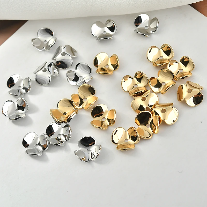 Покрытые медью 18 K настоящий золотой цветок плиссированный ручной работы