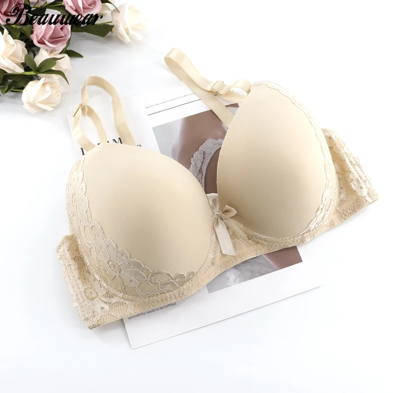 Beauwear сексуальный женский бюстгальтер без подкладки тонкое цветочное кружево Bh