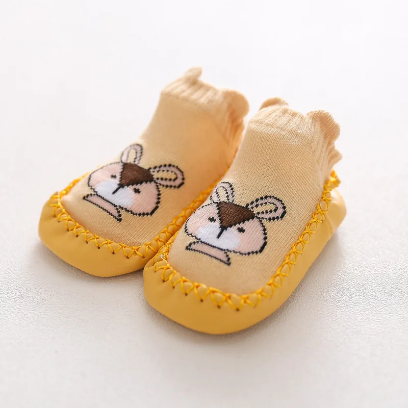Calcetines con suelas de goma para beb&eacute;s y ni&ntilde;os, calcetines infantiles para el suelo, antideslizantes, de suela suave, para oto&ntilde;o e invierno, 0-2T-0
