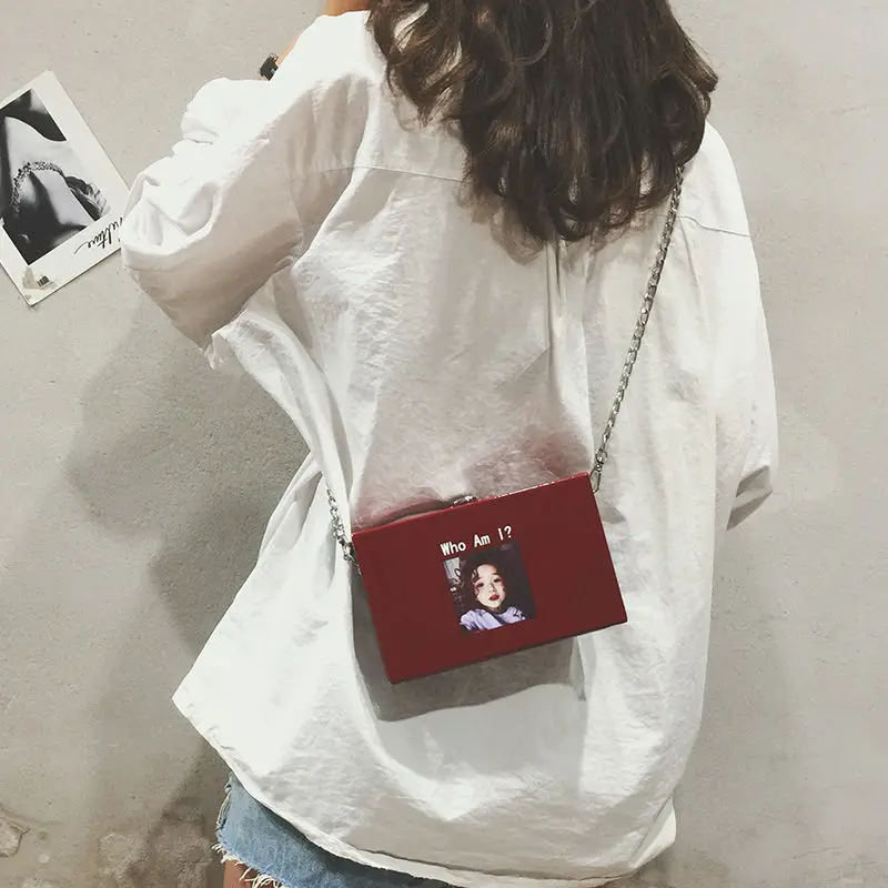 

Small bag female 2021 new wave Korean version of the wild messenger bag fashion simple chain box bag single shoulder small squar