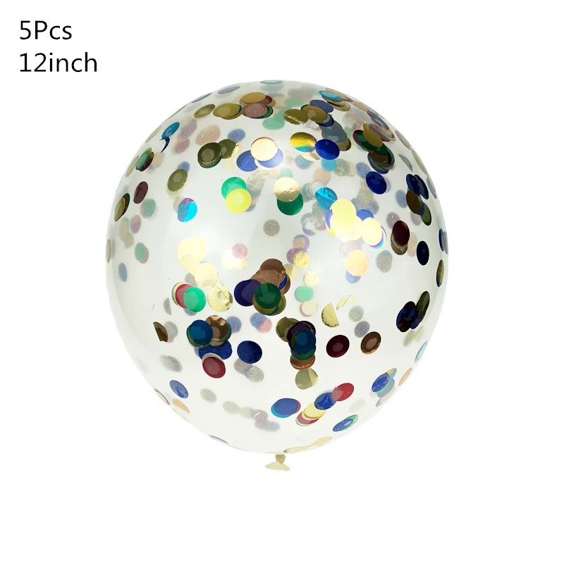 5 шт./лот воздушные шары с конфетти латексные для душа вечерние украшения на день