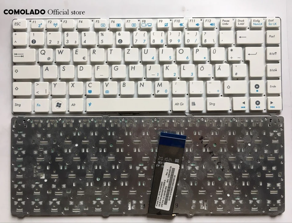 Германия Клавиатура для ноутбука ASUS EEE PC EPC 1201 1215 U20 U20A UL20 1201HA 1201T 1201N 1201K 1215N 1215P 1215T GR