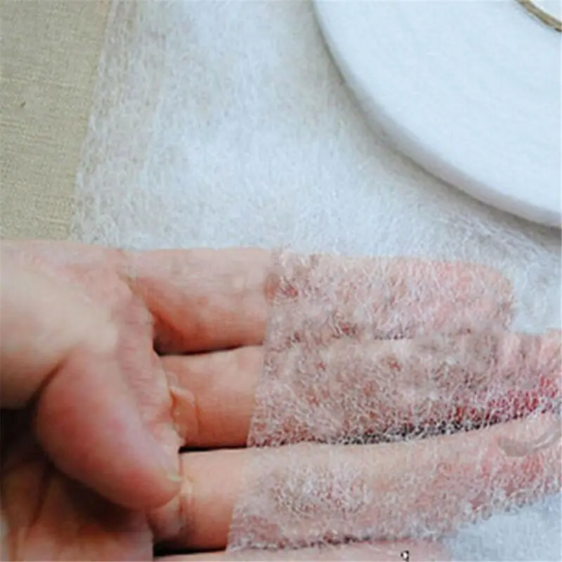 

Single side Adhesive Fabric DIY Accessories Cloth Patchwork Lining Fabric white 110cm