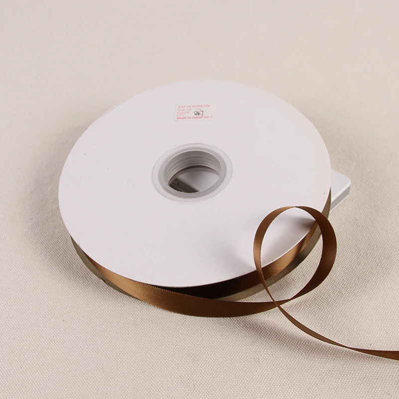 Светло коричневые ленты 100 ярдов/91 метров полиэфирная лента Свадебные