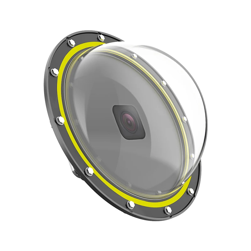 TELESIN Dome Port 30 м водонепроницаемый корпус корпуса плавающая ручка для GoPro Hero 8 черный