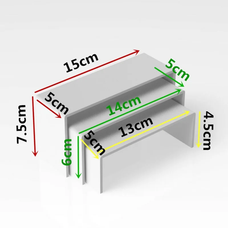 

Acrylic Transparent Display Stand Detachable 3 Tiers Ladder Steps Plataform New new products Home storage sell like hot cakes