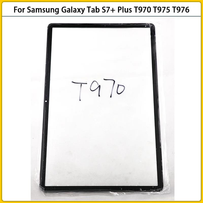 

For Samsung Galaxy Tab S7+ Plus T970 T975 T976 T978 Touch Screen LCD Front Outer Glass Panel Touchscreen Glass OCA Replacement