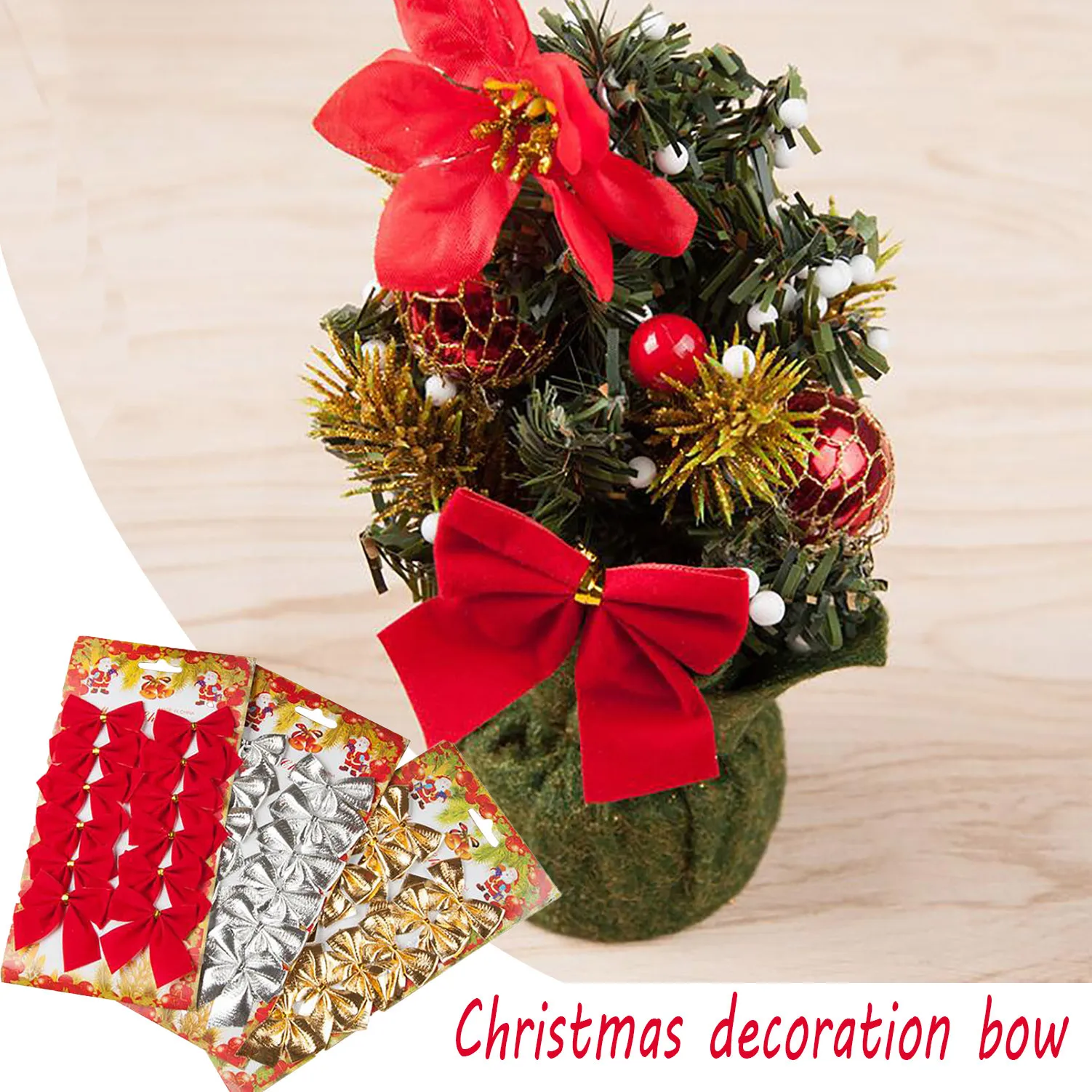 Новогоднее украшение для дома галстук-бабочка украшения рождественской елки