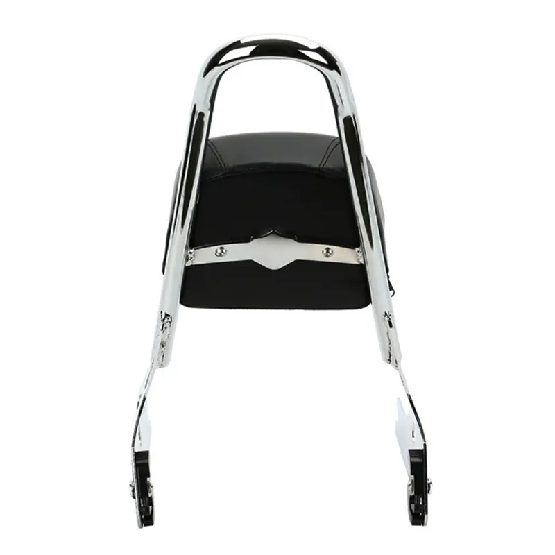 

Detachable Motorcycle Passenger Backrest Sissy Bar Rear Seat Bracket Cushion Pad For Harley Sportster XL 883 1200 Black Chrome