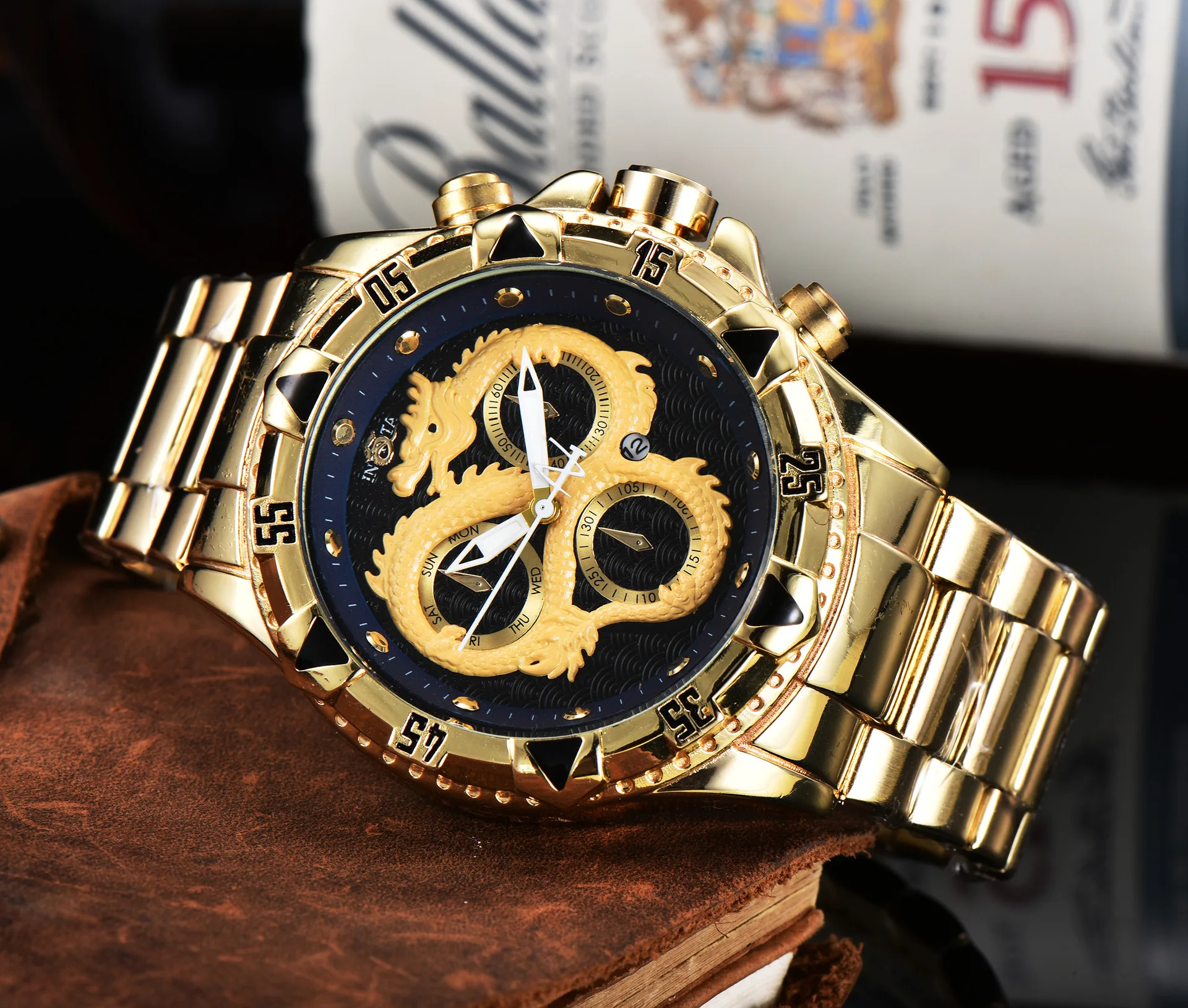 

Men's Watch Brand Watch Quartz Watch Men's Watch Fashion Men's Watch Steel Band Watch Casual Watch Calendar Watch Belt Watch