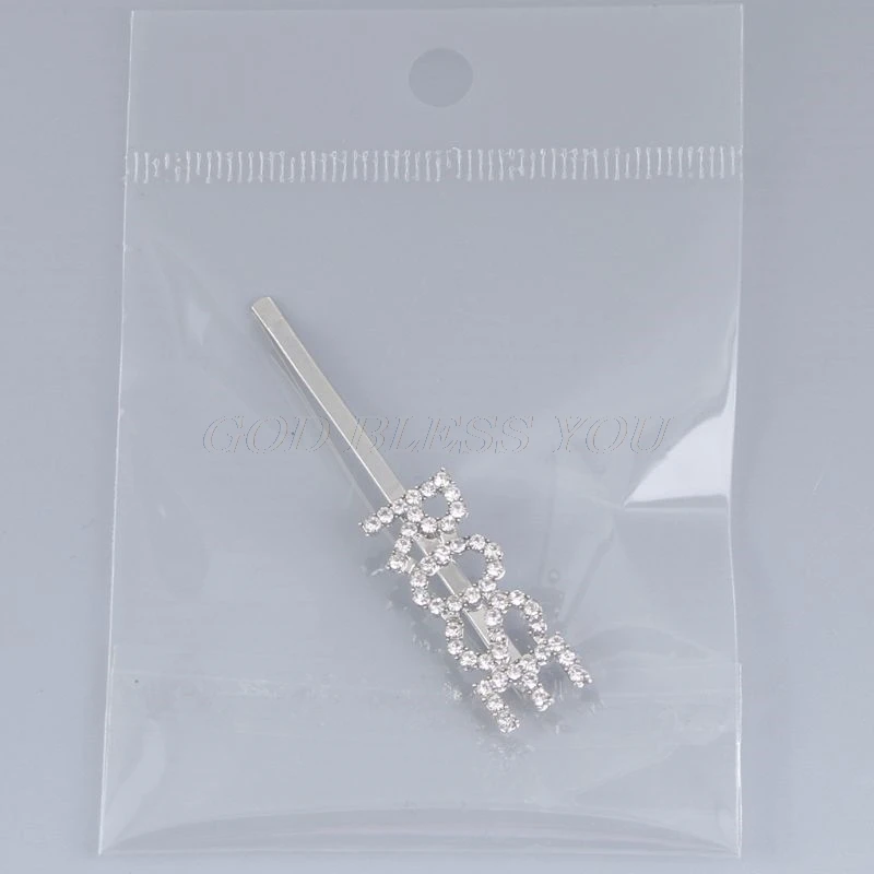 Женские металлические буквы Bobby Pins Kpop имя членов имитация жемчужины, горный хрусталь для волос зажим для поддержки болельщиков декоративные заколки