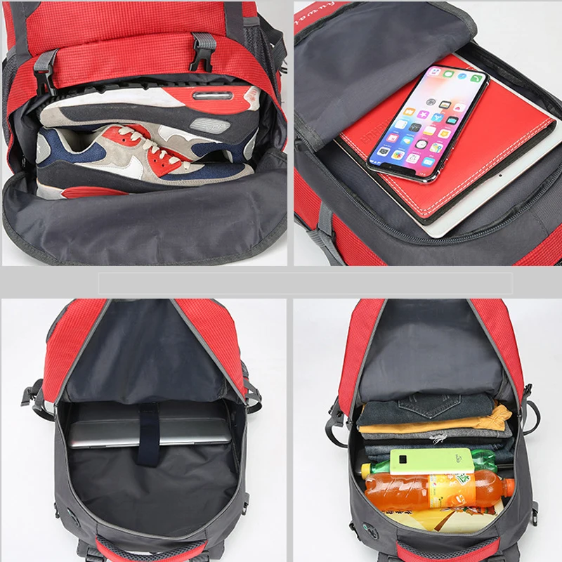 

60L Waterproof unisex men backpack travel pack bags sports pack Outdoor Mountaineering Hiking Climbing Camping backpack for male