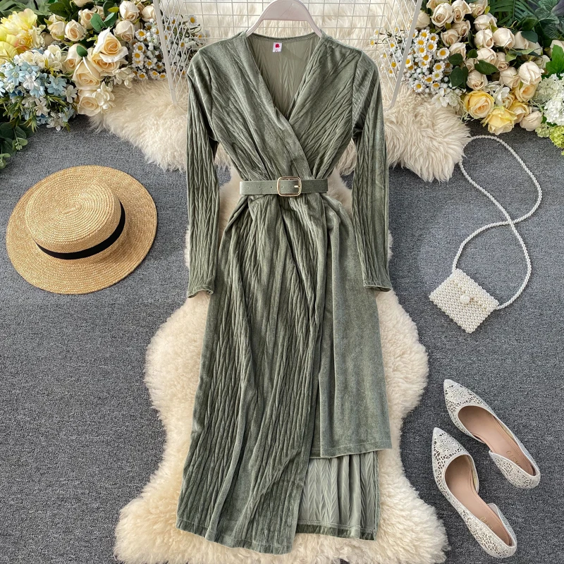 2020 Новая модная женская одежда зимнее платье |