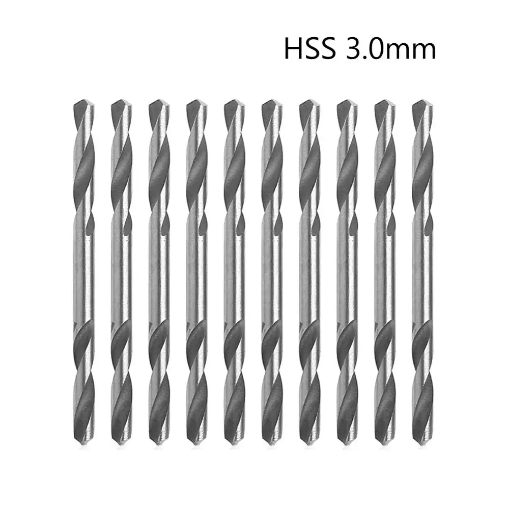 

10 шт. 3 мм HSS Двухсторонние спиральные Торсионные сверла инструменты набор сверл