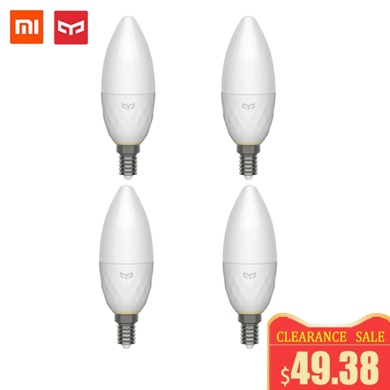 Yeelight светодиодный светильник E14 умная bluetooth сетчатая версия с сетчатый шлюз mi jia