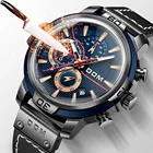 Мужские модные часы DOM 2020 в спортивном стиле для плавания, водонепроницаемые, с сапфировым стеклом, светящимся календарем, хронографом, часы с большим циферблатом