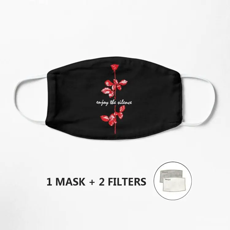 

Enjoy The Silence Mask - Random Pattern Teams Mask Cartoon Streetwear Mask Print Face Mask Reusable Mascarilla