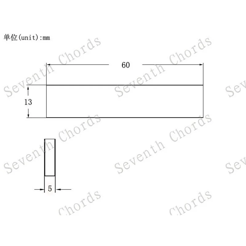 4 pcs herstellung zubehör elektrische gitarre pickup humbucker bar magnet 60mm 13mm 5mm und 60mm 13mm 3mm für wählen free globa