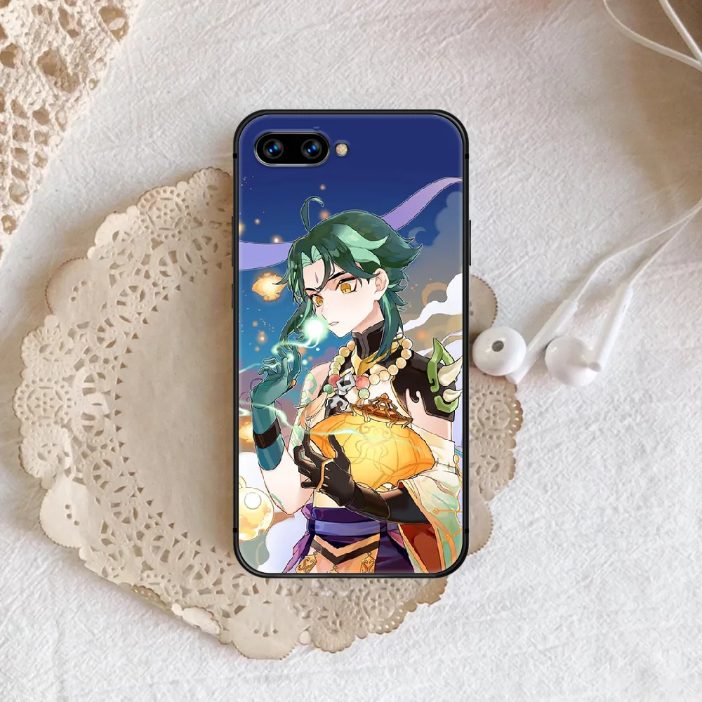 

xiao Genshin Impact Phone Case Cover Hull For honor 7a 8 8s 8a 8x 9 9x 10 20 i Lite Pro black Back Pretty Cover Tpu Shell Luxury
