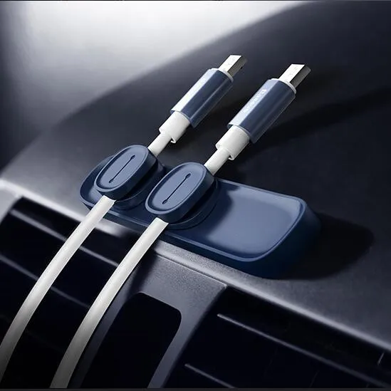 Универсальный Магнитный кабель зажим для намотки USB Data line самоклеящийся