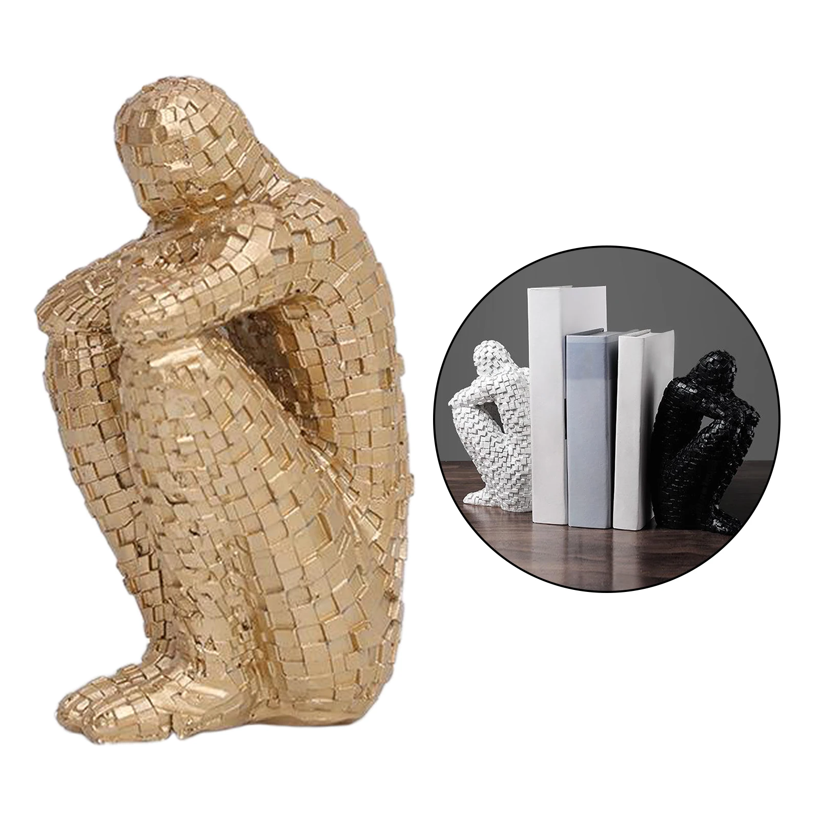 

Chic Resin Abstract Sculpture Ornament Figurine Cabinet Decor Adornment
