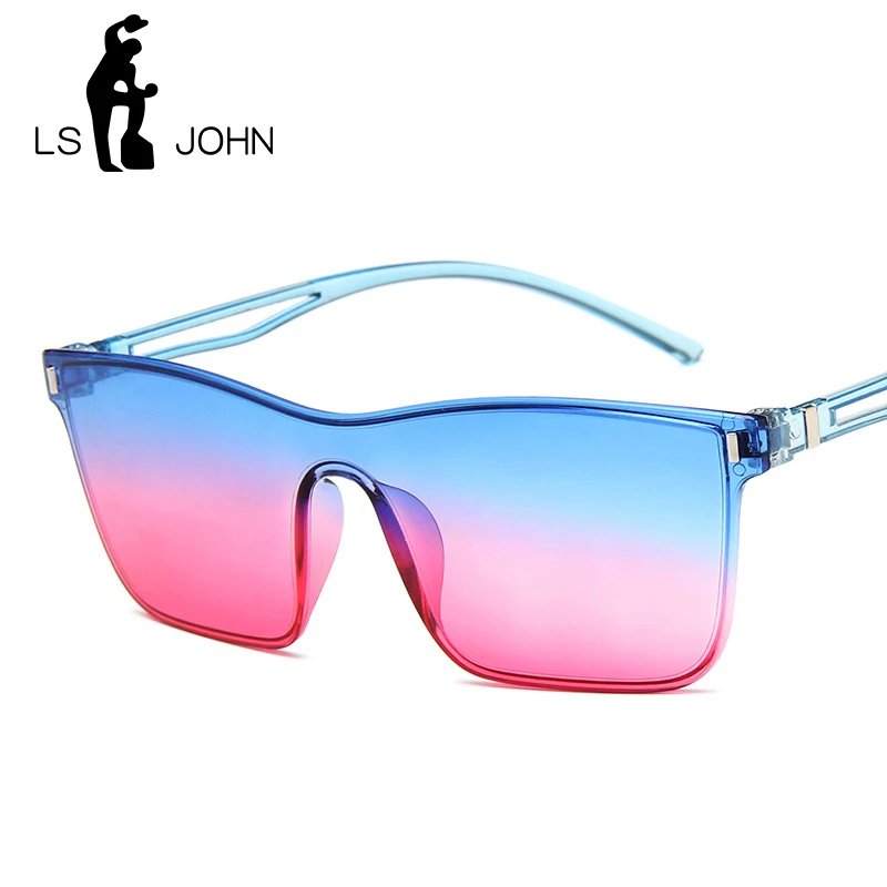 LS JOHN новые модные женские и мужские солнцезащитные очки на плоской подошве