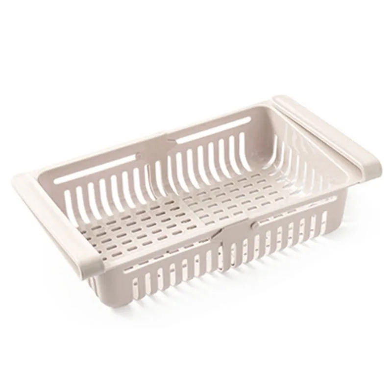 

Creative Retractable Food Storage Basket Refrigerator Fresh-Keeping Drawer Storage Container Multifunctional Household Organizer