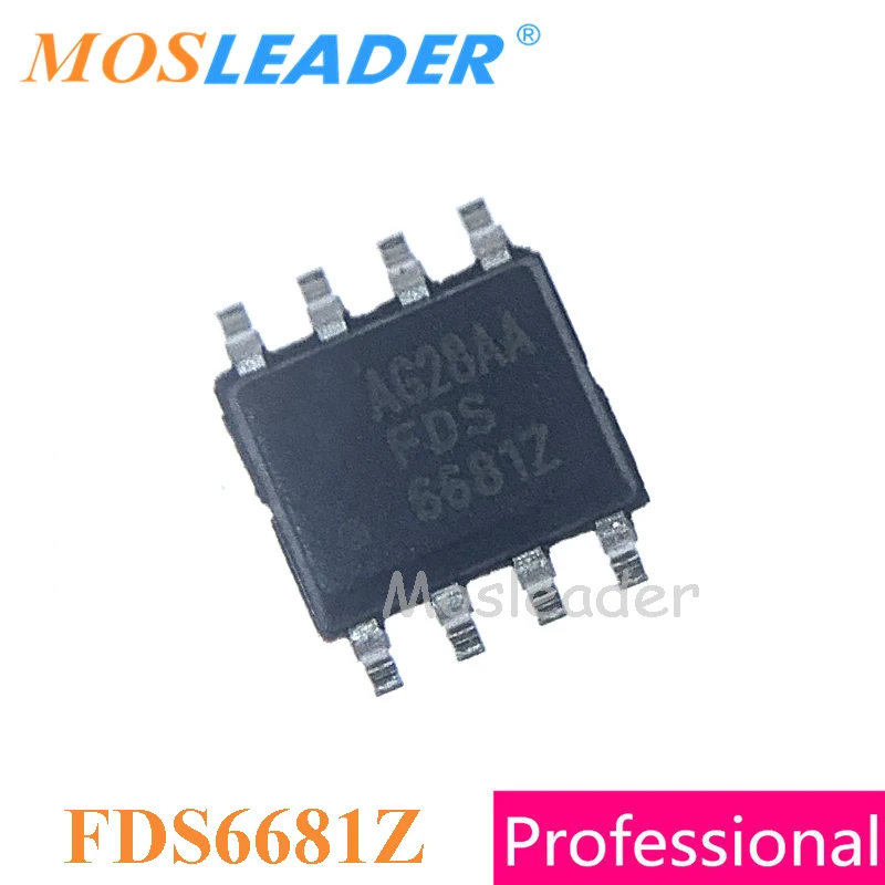 

Mosleader FDS6681Z SOP8 100PCS 1000PCS FDS6681 30V 12A 20A P-Channel Without ESD Protected erHigh quality