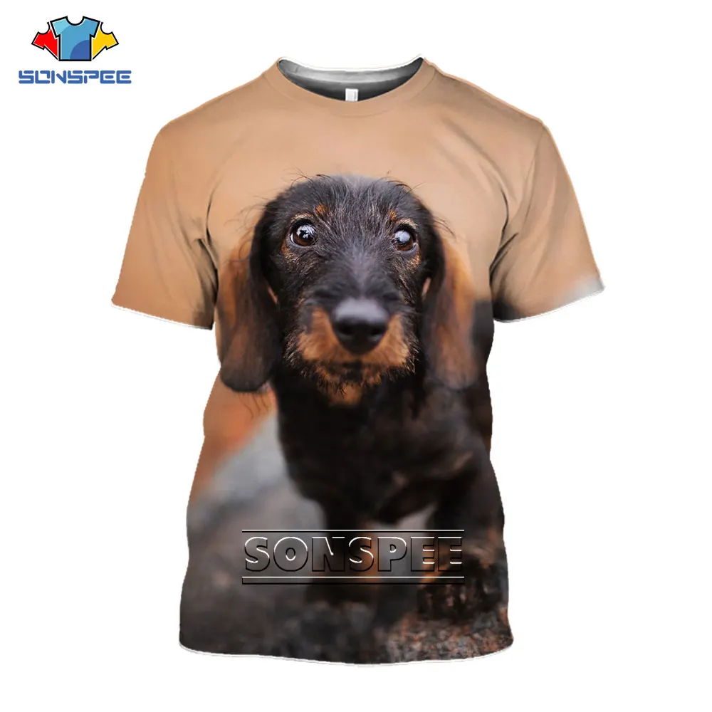 

SONSPEE Dog Animal Casual Men Women Clothes 3D Print Hip Hop Cool Funny High Quality Tops Fashion Round Neck Plus Size T Shirts