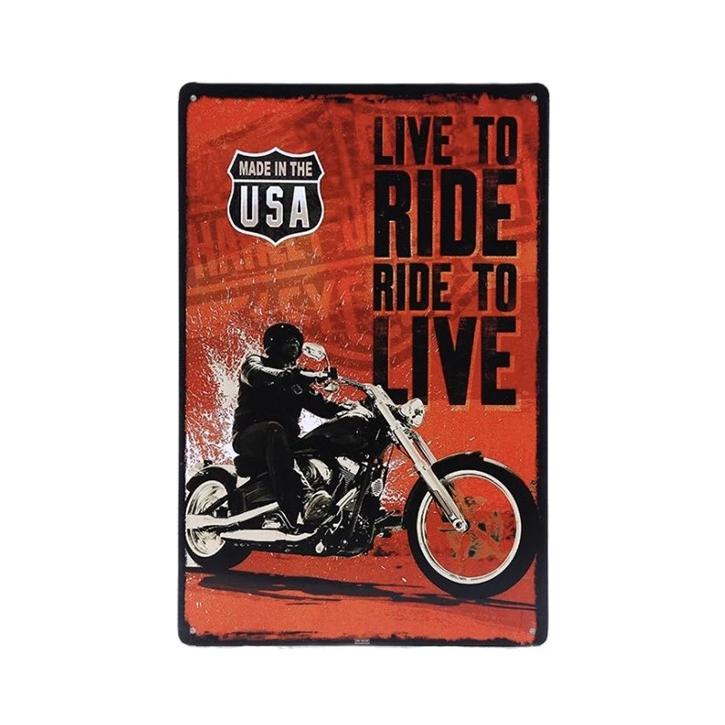 1 шт. индийская жестяная тарелка для езды на мотоцикле | Дом и сад