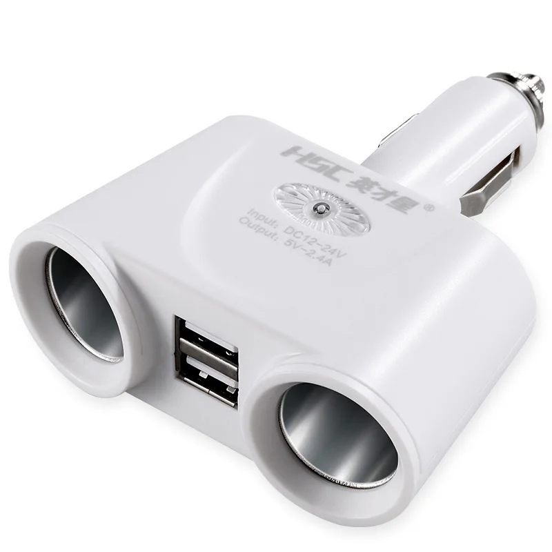 

Talent Star Straight Plug one drag 2,120 w a point two light cigarette device dual USB Smart car charge
