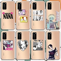 japan anime oosaki nana phone case transparent for huawei mate 20 10 9 8 x s 5g z enjoy pro plus