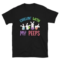 chillin with my peeps easter bunny t shirt