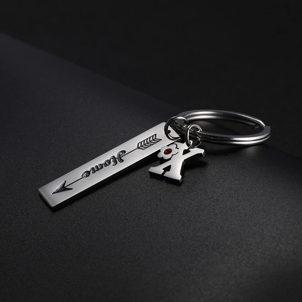 26 Алфавит буквы любовь стрела домашний любовник из нержавеющей стали для мужчин