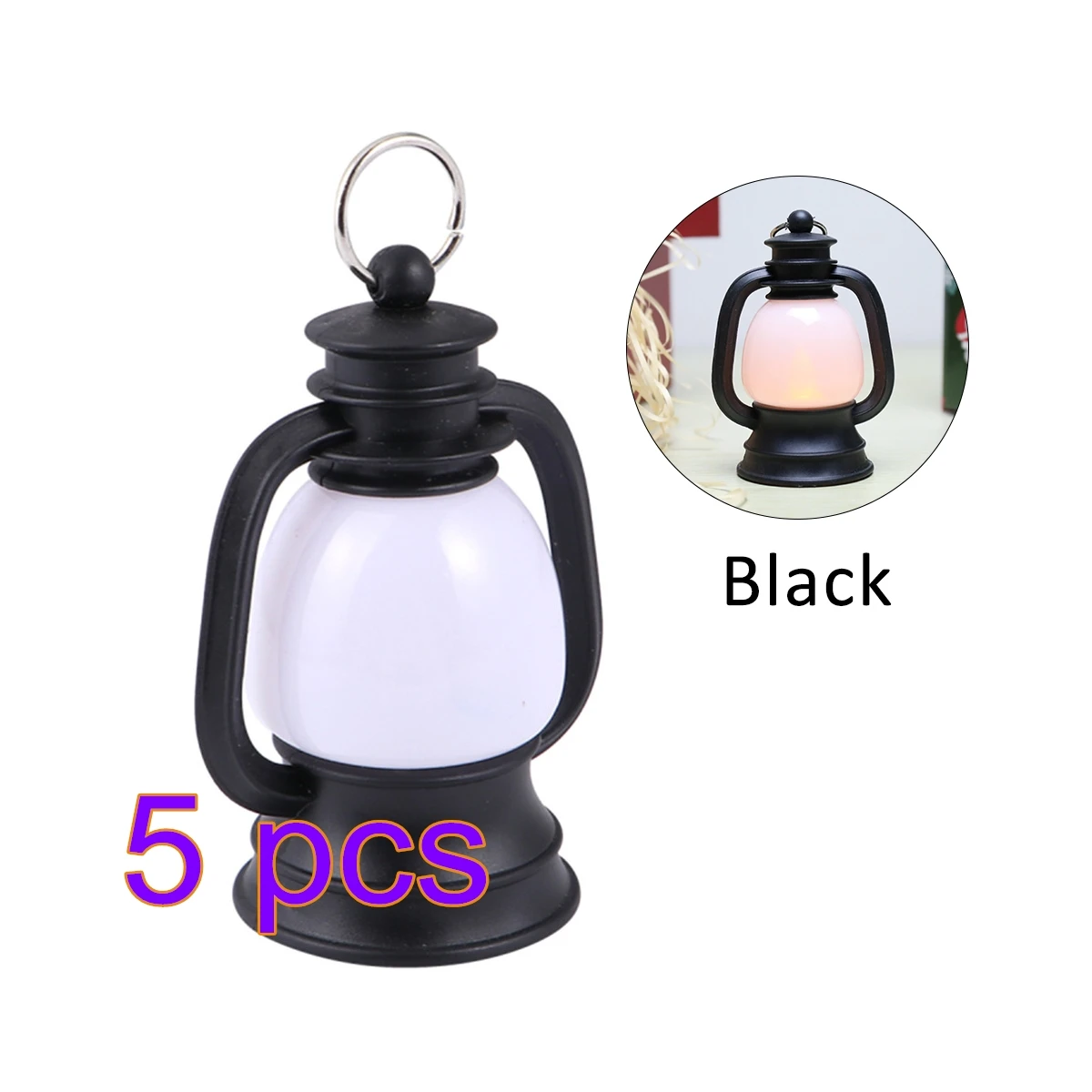 5PCS Retro Small Kerosene Night Lamp LED Vintage Horse Lantern Mini Pony Emergency Tent Light for Christmas Travel Camping | Лампы и