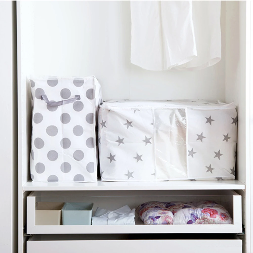 Многоразовая стеганая сумка для хранения органайзер путешествий одежды