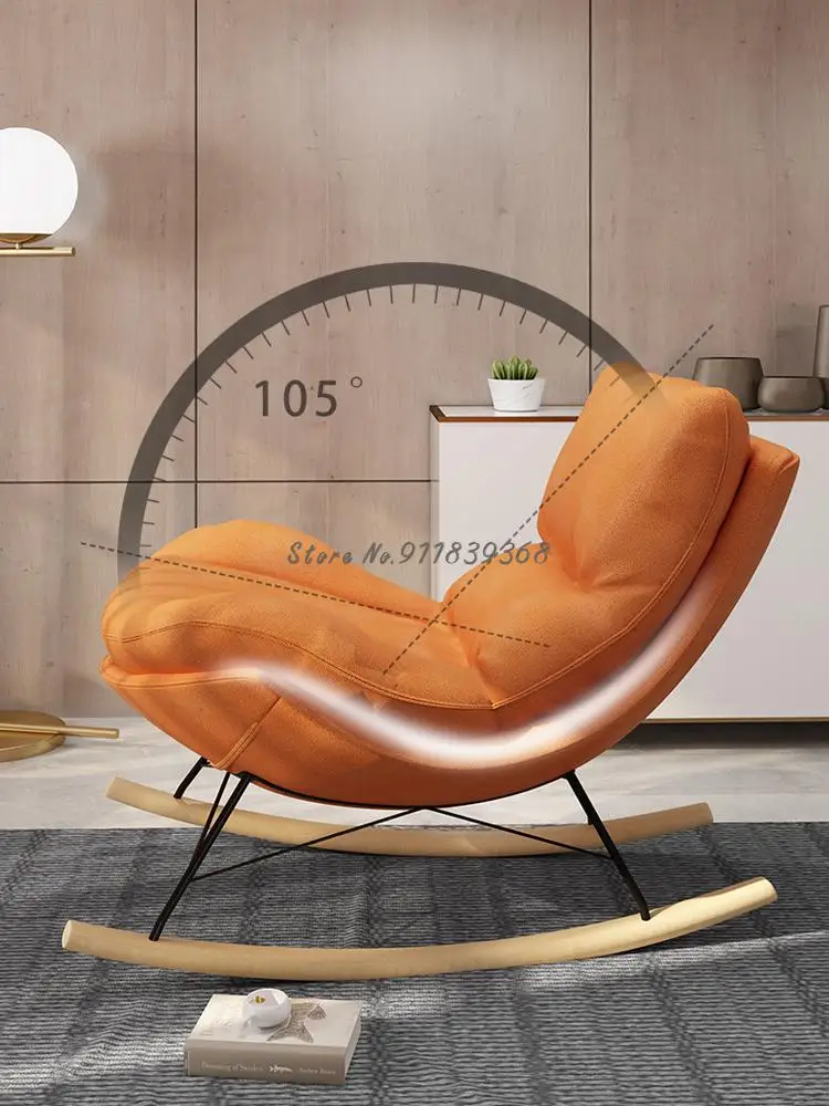 Кресло качалка для взрослых домашнее кресло отдыха гостиной в скандинавском