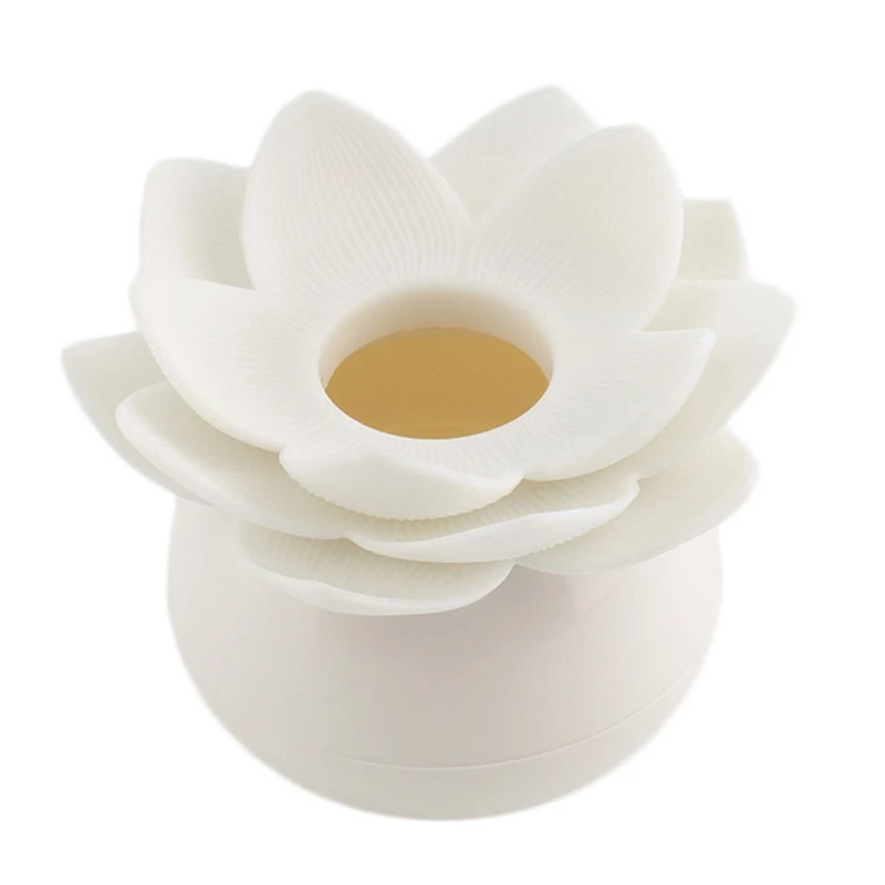 

Hot Chic Lotus Flower Cotton Bud Holder Toothpick Case (Black) & Flowing Sand Painting 3D Hourglass Decoration (7Inch)
