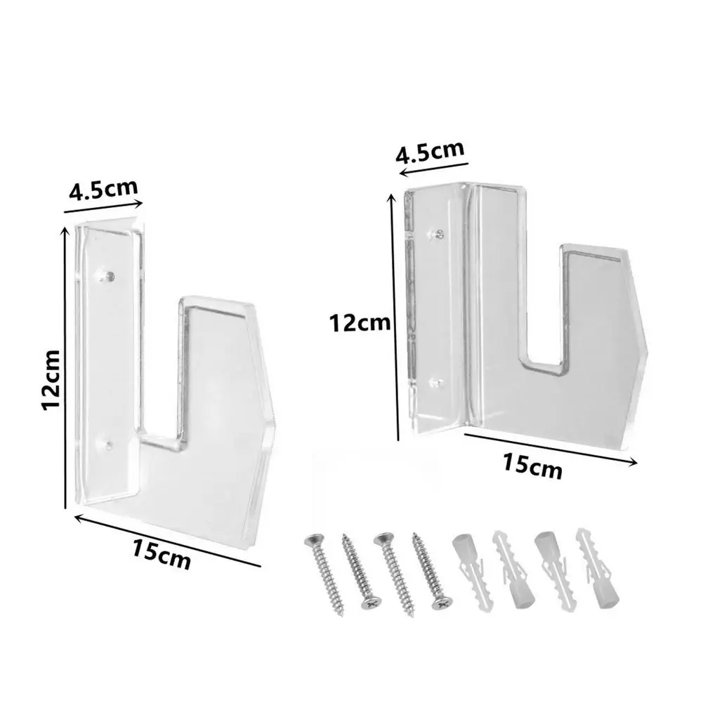 

2pcs Clear Acrylic Wall Mount Skateboard Collection Deck Hanging Skateboard Bracket