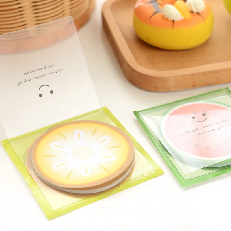 1 упак./лот Новый блокнот в виде фруктов стикеры для записей блокноты с защитой от