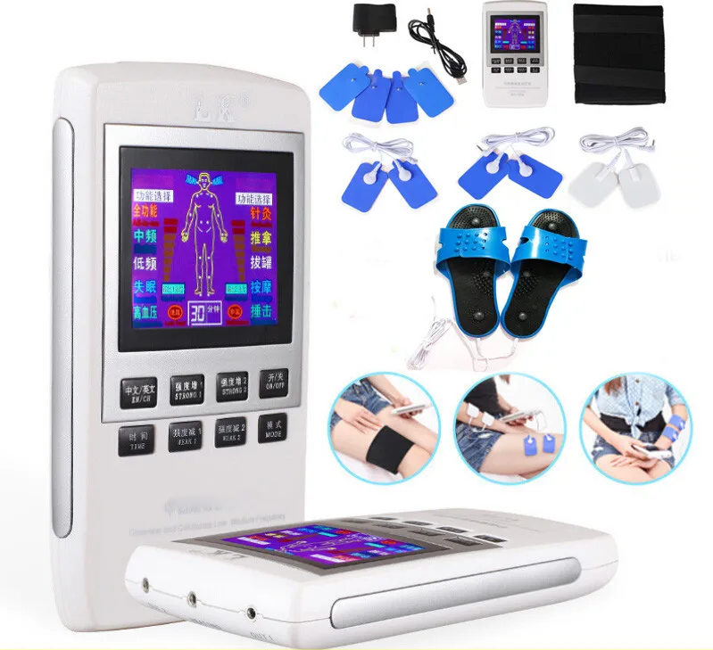 Среднечастотный аппарат для Электротерапия физиотерапии импульсный массажер