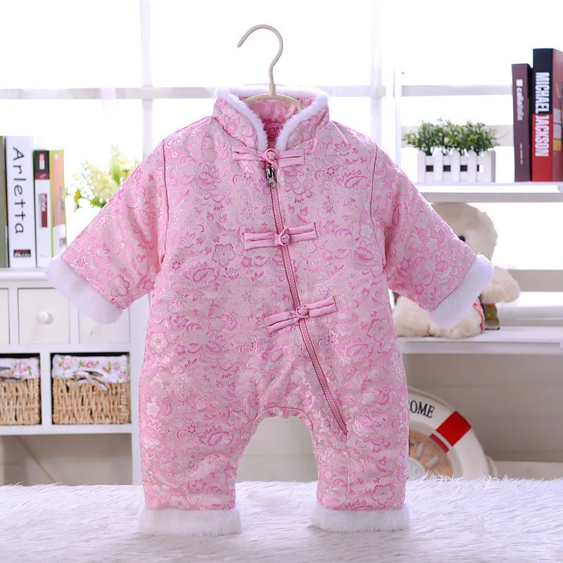 Style4 Новогодний комбинезон для новорожденных, ползунки, одежда для маленьких мальчиков и девочек, комбинезон в китайском стиле, Детская верхняя одежда - Цвет: Style4