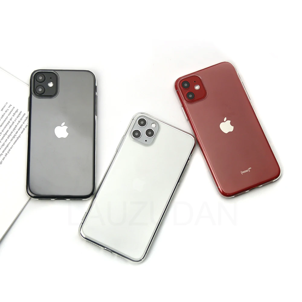 Прозрачный чехол для iPhone 7 8 6s Plus тонкий мягкий силиконовый из ТПУ на заднюю панель