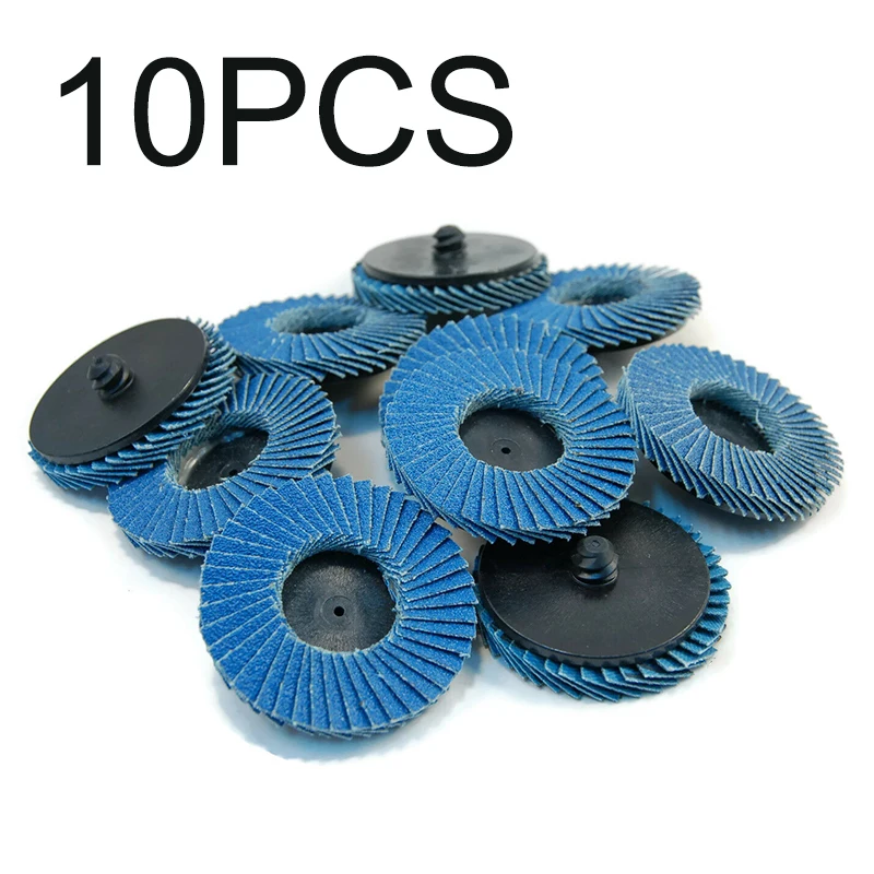 

10PCS 2 50mm 80 Grit Flap Sanding Disc Wheel Polishing Grinding Rust Removing