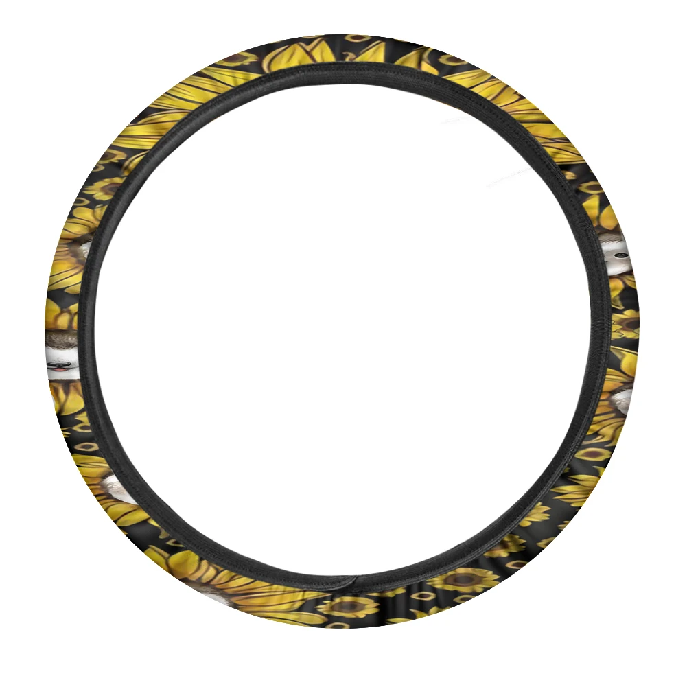 

Модный чехол для руля, мягкие персонализированные аксессуары для автомобиля, чехол для руля, Легкая очистка, защита руля