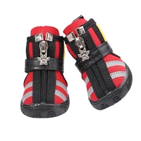 breathable reflective small dog shoes casual striped sneakers non slip dog shoes chihuahua french bullfighting pet products